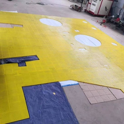 ZP275 Tabela giratória Antiderrapante Mate amarelo PU Aplicar para perfuração de campos petrolíferos