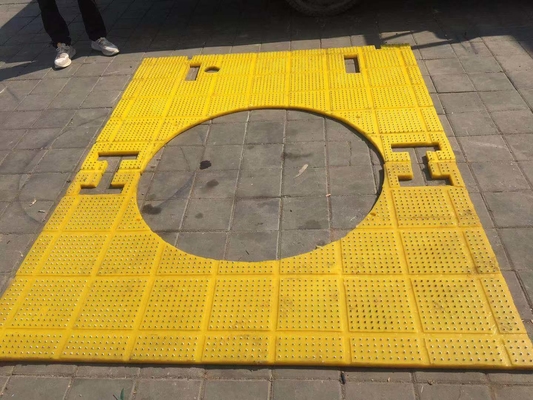 27 1/2 polegadas Anti-Slip Tapete Roteador Tabela Amarelo 2100MM * 1600MM Tapete Para Rig de perfuração