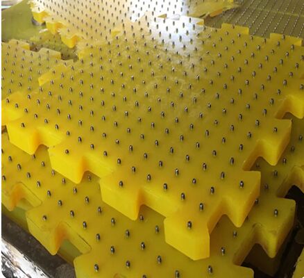 Polyurethane Rotary Table Anti-Slip Mat Resistência à tração 45Mpa ISO 9001 Adequado para ambientes de plataforma de perfuração