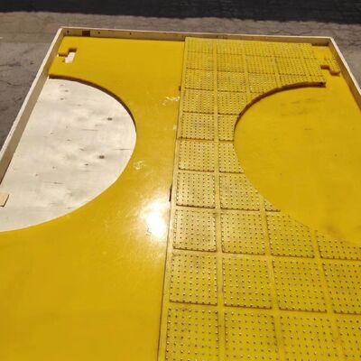 Materiais primários selecionados de qualidade superior Polyurethane 30 mm espessura Tabela rotativa Antiderrapante
