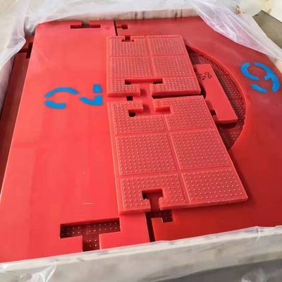 Tapete Antiderrapante Vermelho Tipo ZP Rotativo Atble 30 mm Tapete Plastico Antiderrapante Para Rig de Perfuração
