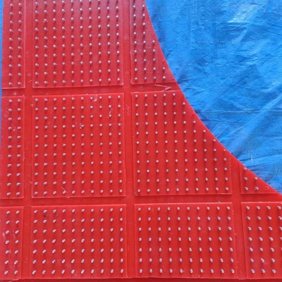 Tapete Antiderrapante Vermelho Tipo ZP Rotativo Atble 30 mm Tapete Plastico Antiderrapante Para Rig de Perfuração