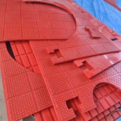 Tapete Antiderrapante Vermelho Tipo ZP Rotativo Atble 30 mm Tapete Plastico Antiderrapante Para Rig de Perfuração