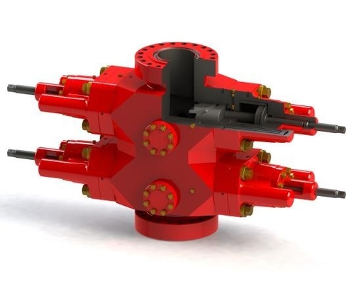 Tamanho de perfuração 7-1/16 "Equipamento de prevenção de explosão de perfuração de campos petrolíferos Tipo duplo Ram BOP