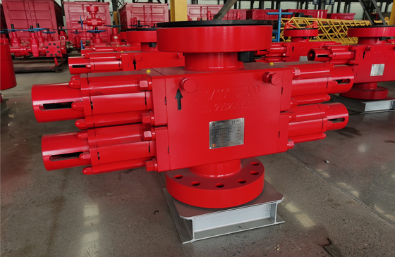 Manual Duplo Ram BOP Pressão 5000PSI 7-1/16" Prevenção de Explosão de Perfuração de Campo de Petróleo