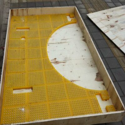 Polyurethane Rotary Table Anti-Slip Mat Resistência à tração 45Mpa ISO 9001 Adequado para ambientes de plataforma de perfuração