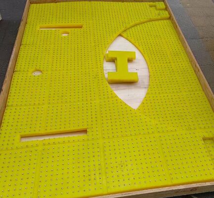 Tabela giratória Antiderrapante Material PU resistente ao desgaste usado para ZP175